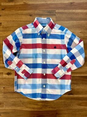 Brooks Brothers Boys Plaid Button-Down Shirt - Red, Blue & White
